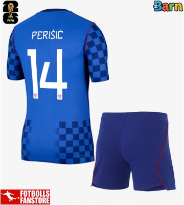 Kroatien Ivan Perisic #14 Bortatröja Barn VM 2026 Kortärmad (+ Korta byxor)
